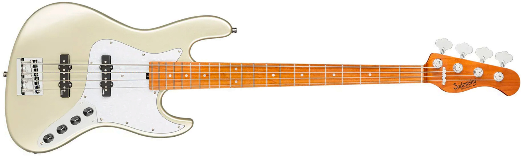 Sadowsky Vintage Jj Bass 21f 4c Metroexpress Mn - Champagne Metallic - Solidbody E-bass - Main picture