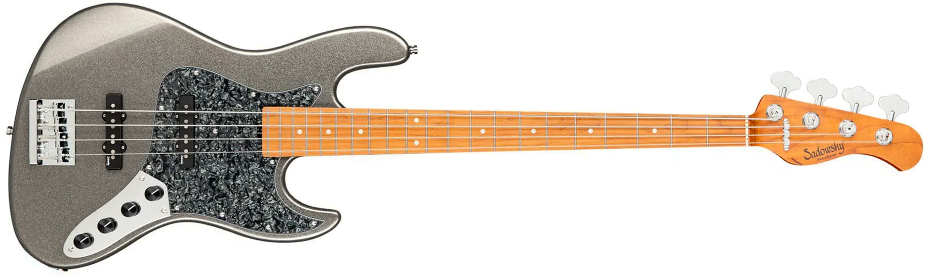 Sadowsky Vintage Jj Bass 21f 4c Metroexpress Mn - Silver Metallic - Solidbody E-bass - Main picture