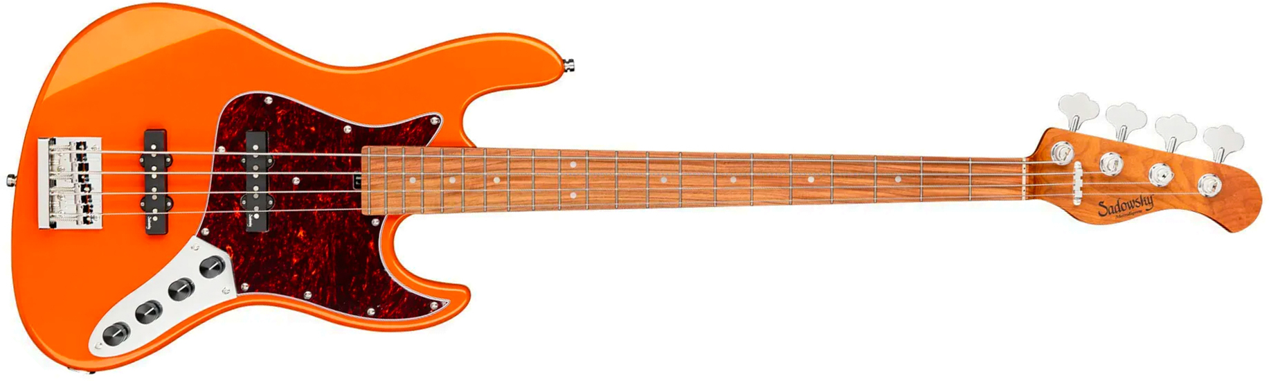 Sadowsky Vintage Jj Bass 21f 4c Metroexpress Mor - Candy Apple Orange Metallic - Solidbody E-bass - Main picture