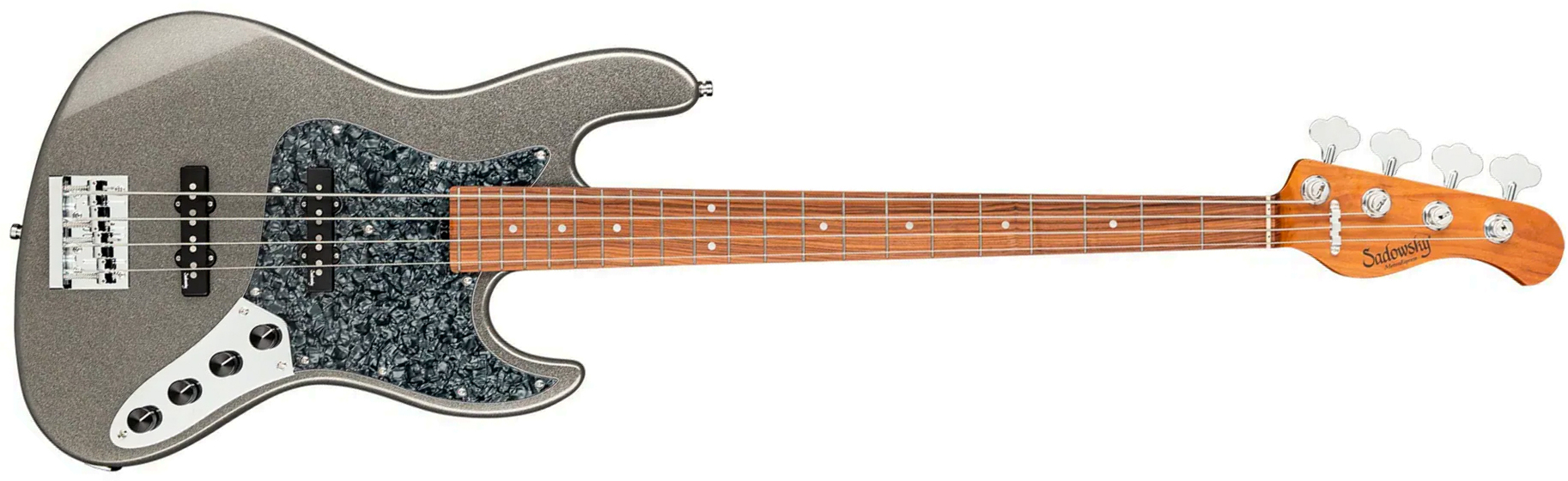 Sadowsky Vintage Jj Bass 21f 4c Metroexpress Mor - Silver Metallic - Solidbody E-bass - Main picture