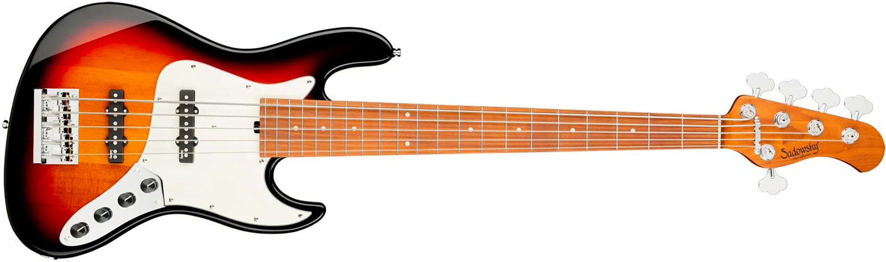 Sadowsky Vintage Jj Bass 21f 5c Metroexpress Mn - Tobacco Sunburst Transparent - Solidbody E-bass - Main picture