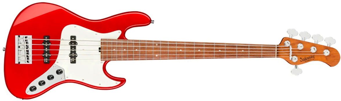 Sadowsky Vintage Jj Bass 21f 5c Metroexpress Mor - Candy Apple Red Metallic - Solidbody E-bass - Main picture