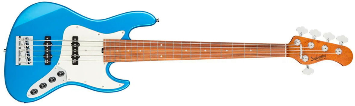 Sadowsky Vintage Jj Bass 21f 5c Metroexpress Mor - Ocean Blue Metallic - Solidbody E-bass - Main picture