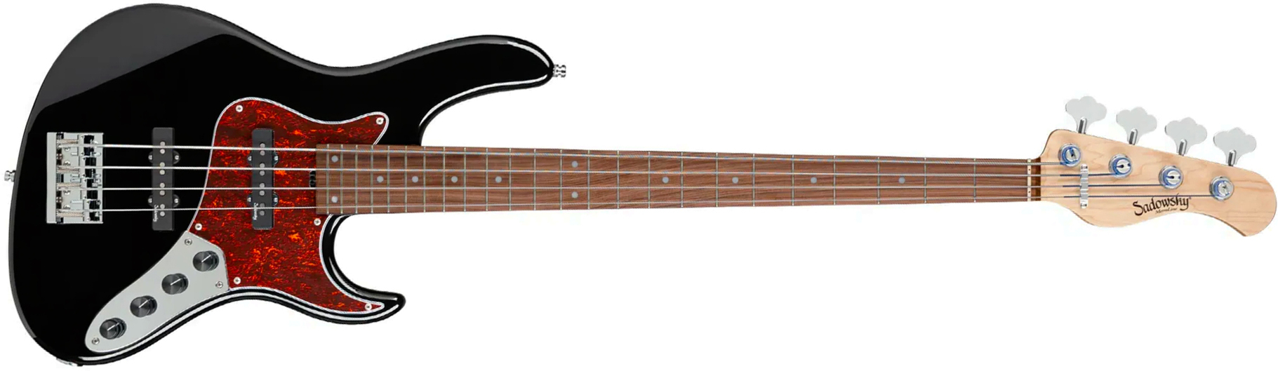 Sadowsky Vintage Jj Bass 24 Fret Alder 4c Metroline All Active Mor - Black High Polish - Solidbody E-bass - Main picture