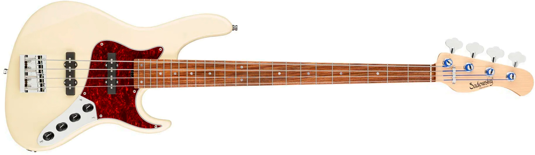 Sadowsky Vintage Jj Bass 24 Fret Alder 4c Metroline All Active Mor - Olympic White - Solidbody E-bass - Main picture