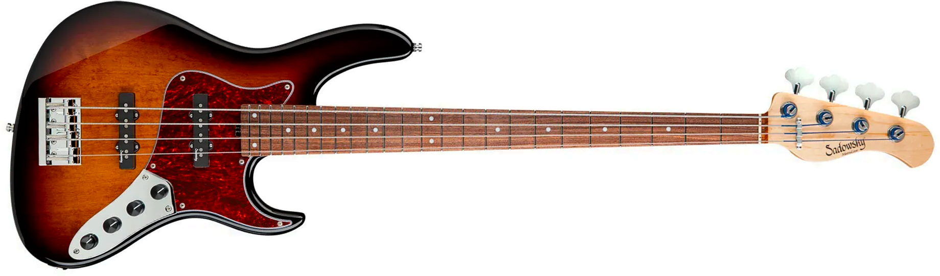 Sadowsky Vintage Jj Bass 24 Fret Alder 4c Metroline All Active Mor - '59 Burst Transparent - Solidbody E-bass - Main picture