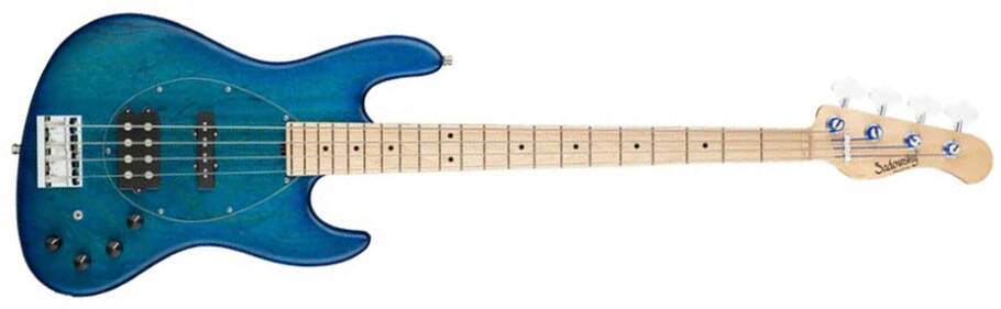 Sadowsky Vintage M/j Bass 21f Ash 4c Metroline All Active Mn - Bora Blue Burst Trans. Satin - Solidbody E-bass - Main picture