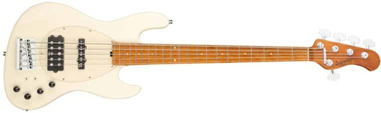 Sadowsky Vintage Mj Bass 21-fret Metroexpress 5c Mor - Olympic White - Solidbody E-bass - Main picture