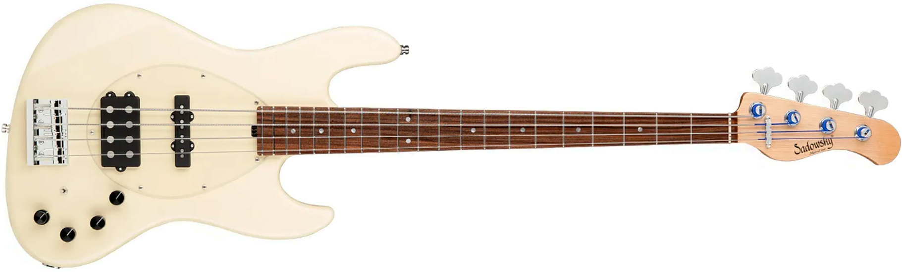 Sadowsky Vintage Mj Bass 21f Alder 4c Metroline All Active Mor - Olympic White - Solidbody E-bass - Main picture