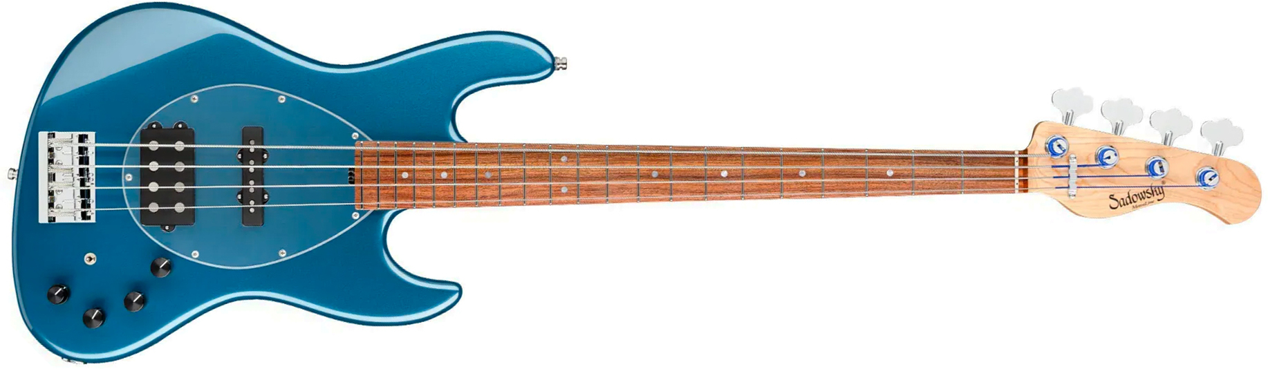 Sadowsky Vintage Mj Bass 21f Alder 4c Metroline All Active Mor - Dark Lake Placid Blue Metallic - Solidbody E-bass - Main picture
