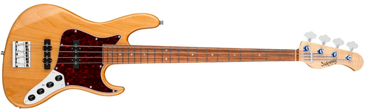 Sadowsky Will Lee 22-fret Alder 4c Metroline Signature All Active Mn - Natural Transparent Gloss - Solidbody E-bass - Main picture