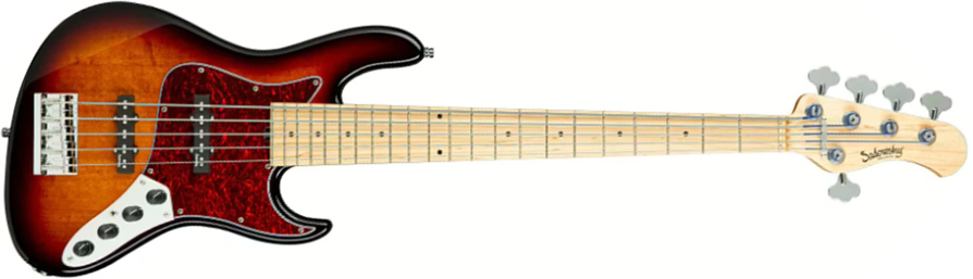 Sadowsky Will Lee 22-fret Ash 5c Metroline Signature All Active Mn - '59 Burst Transparent - Solidbody E-bass - Main picture