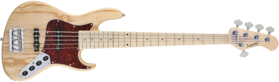 Sadowsky Will Lee 22-fret Ash 5c Metroline Signature All Active Mn - Natural Transparent - Solidbody E-bass - Main picture