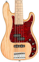 Solidbody e-bass Sadowsky MetroLine 21-Fret Hybrid P/J Bass Ash (5-String, Germany, MN) - Natural Transparent Satin