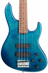 Solidbody e-bass Sadowsky MetroLine 24-Fret Modern Bass, Alder, 4-String (Germany, MOR) - Blue transparent satin