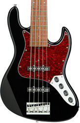 Metroline 21-Fret Vintage J/J Bass Alder 5 (Germany, MOR) - solid black high polish