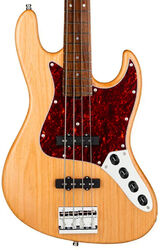 MetroLine 21-Fret Vintage J/J Bass Alder 4-String (Germany, MOR) - natural transparent satin