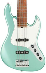 Solidbody e-bass Sadowsky MetroLine 21-Fret Vintage J/J Bass Alder (5-String, Germany, Morado) - Solid Sage Green Metallic Satin