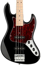 MetroLine 21-Fret Vintage J/J Bass Ash (4-String, Germany, MN) - solid black gloss