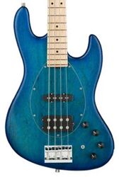 Solidbody e-bass Sadowsky MetroLine 21-Fret Vintage M/J Bass Ash 4-String (Germany, MN) - Bora Blue Burst Trans. Satin