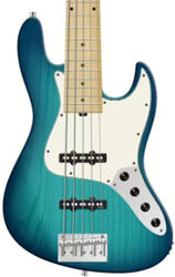 Solidbody e-bass Sadowsky Will Lee MetroLine 22-Fret Swamp Ash 5-String (GER, MN) - Bora blue burst transparent satin
