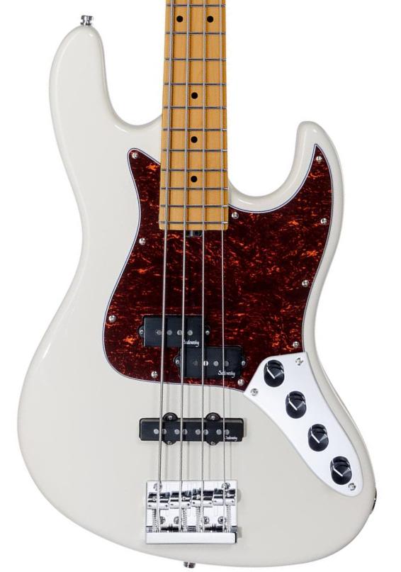 Solidbody e-bass Sadowsky MetroExpress 21-Fret Hybrid P/J Bass V2 4-String (MN) - Olympic white