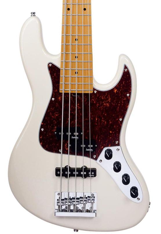 Solidbody e-bass Sadowsky MetroExpress 21-Fret Hybrid P/J Bass V2 5-String (MN) - Olympic white