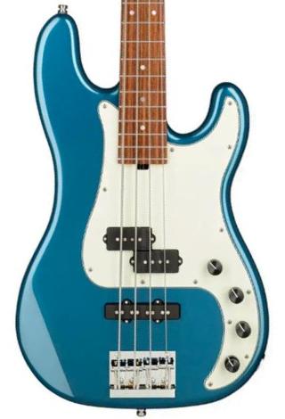 Metroline 21-Fret Hybrid P/J Bass Alder (4-String, Germany, MOR) - dark lake placid blue metallic