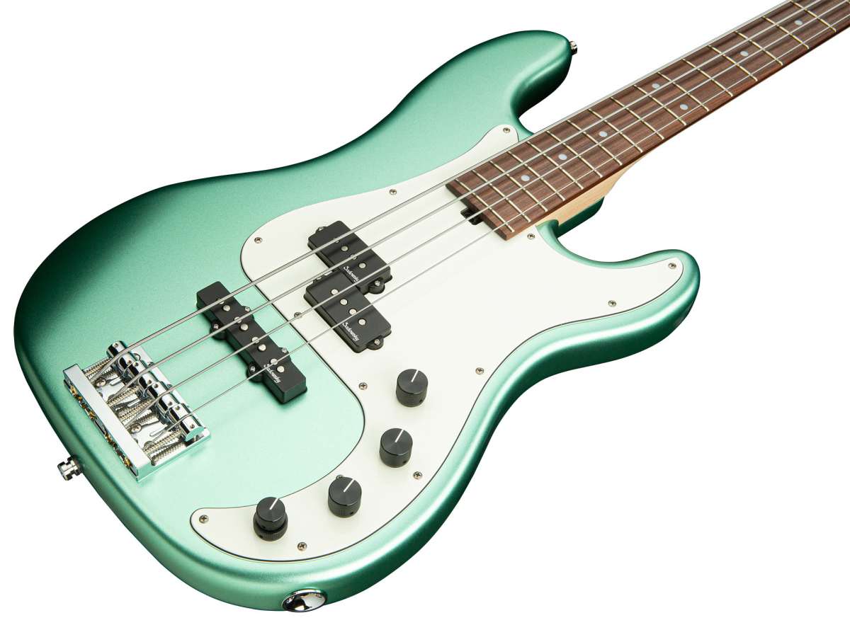 Sadowsky Hybrid P/j Bass 21 Fret Alder 4c Metroline All Active Mor - Sage Green Metallic Satin - Solidbody E-bass - Variation 2