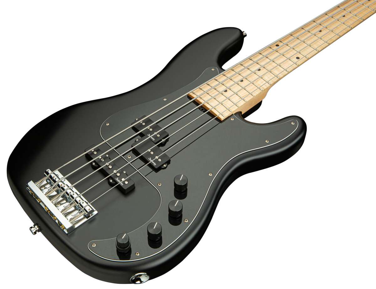 Sadowsky Hybrid P/j Bass Ash 21 Fret 5c Metroline All Mn - Solid Black Satin - Solidbody E-bass - Variation 2