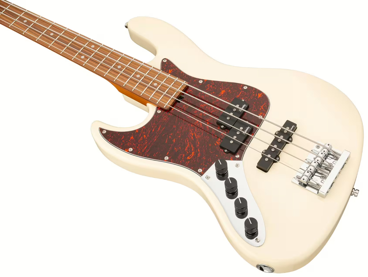Sadowsky Hybrid Pj Bass 21-fret 4c Lh Metroexpress Gaucher Active Mor - Solid Olympic White - Solidbody E-bass - Variation 2