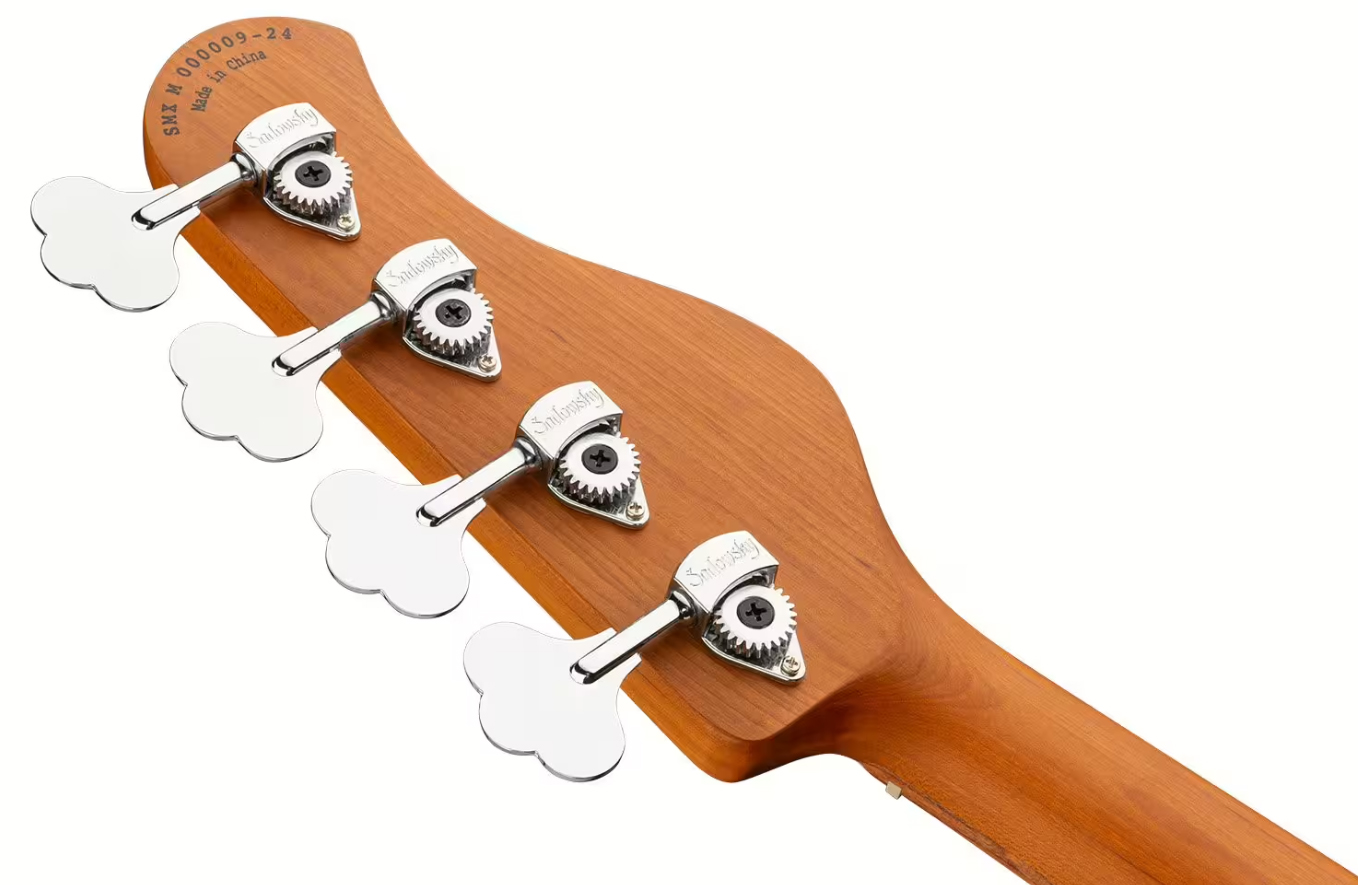 Sadowsky Hybrid Pj Bass 21-fret 4c Lh Metroexpress Gaucher Active Mor - Solid Olympic White - Solidbody E-bass - Variation 4