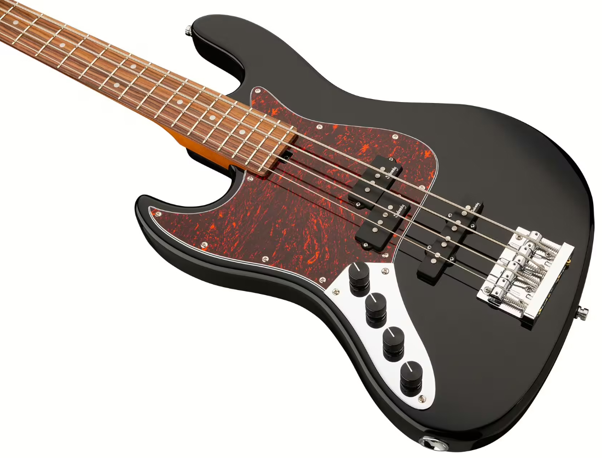 Sadowsky Hybrid Pj Bass 21-fret 4c Lh Metroexpress Gaucher Active Mor - Solid Black - Solidbody E-bass - Variation 2