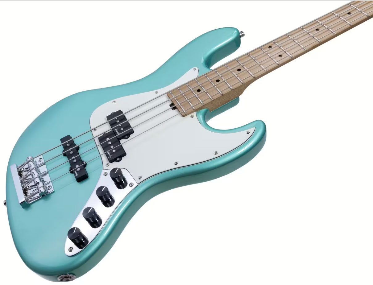 Sadowsky Hybrid Pj Bass 21 Fret 4c Metroexpress V2 Mn - Sage Green Metallic - Solidbody E-bass - Variation 2