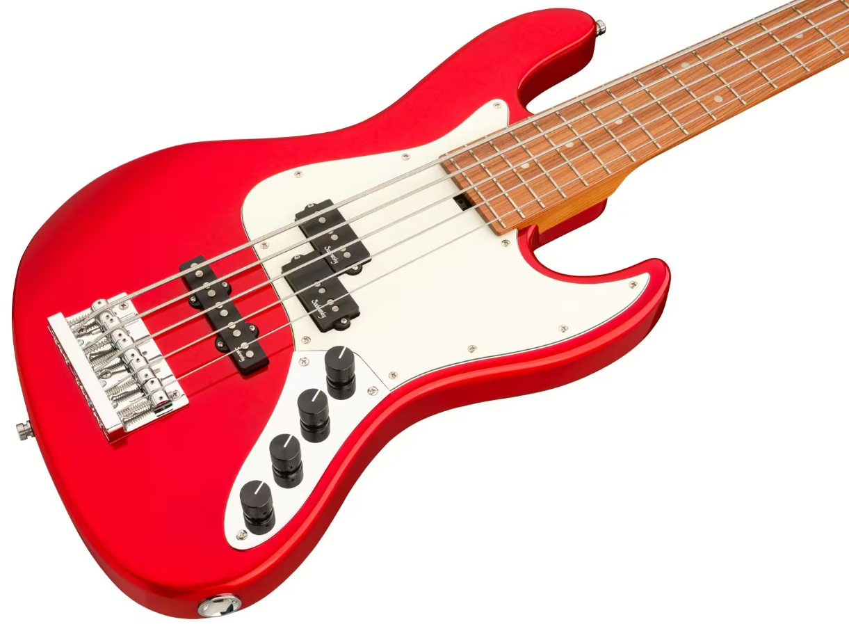 Sadowsky Hybrid Pj Bass 21-fret 5c Metroexpress Mor - Candy Apple Red Metallic - Solidbody E-bass - Variation 2