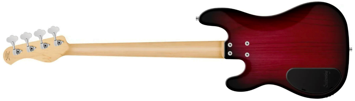 Sadowsky Hybrid Pj Bass 21 Fret Alder 4c Metroline All Active Mor - Burgundy Blackburst Transparent Satin - Solidbody E-bass - Variation 1