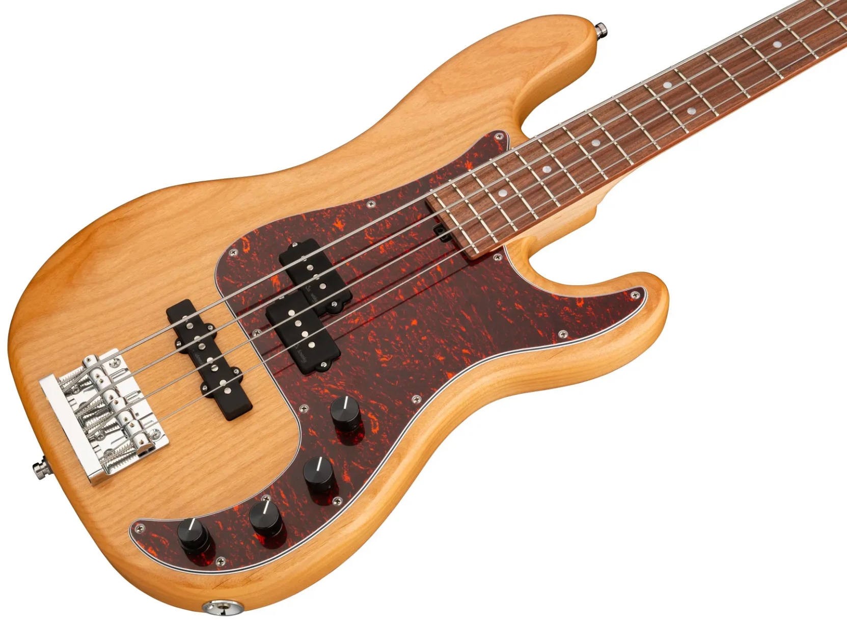 Sadowsky Hybrid Pj Bass 21 Fret Alder 4c Metroline All Active Mor - Natural Transparent Satin - Solidbody E-bass - Variation 2