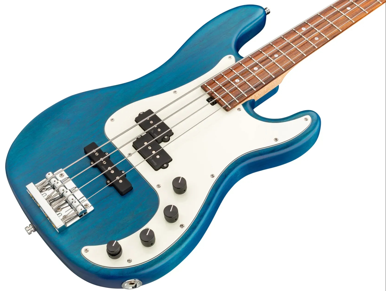 Sadowsky Hybrid Pj Bass 21 Fret Alder 4c Metroline All Active Mor - Ocean Blue Transparent Satin - Solidbody E-bass - Variation 2