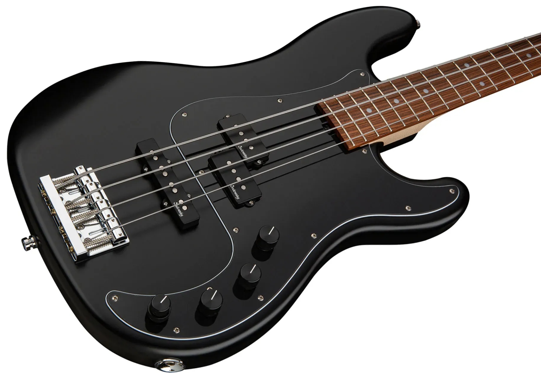 Sadowsky Hybrid Pj Bass 21 Fret Alder 4c Metroline All Active Mor - Solid Black Satin - Solidbody E-bass - Variation 2
