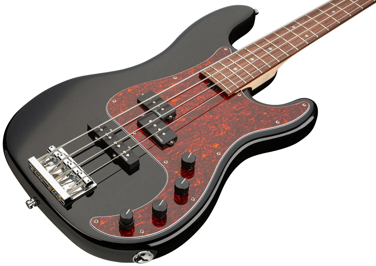 Sadowsky Hybrid Pj Bass 21 Fret Alder 4c Metroline All Active Mor - Solid Black - Solidbody E-bass - Variation 2