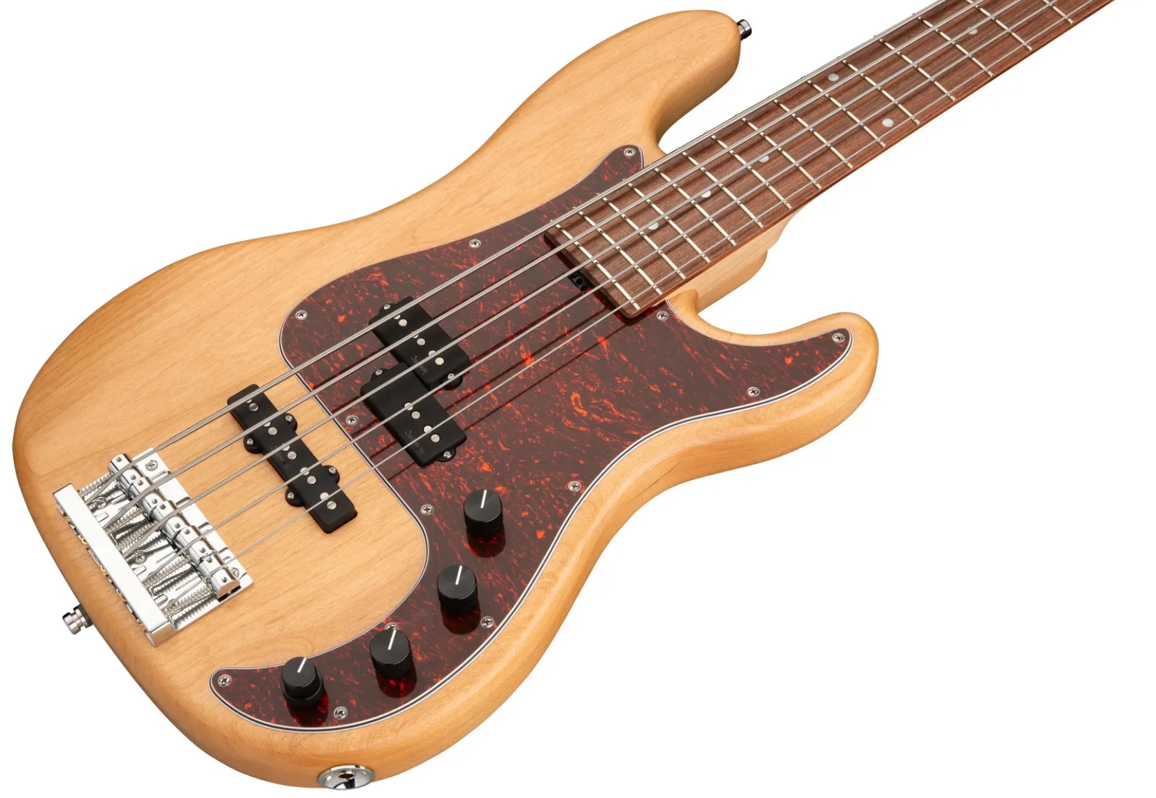Sadowsky Hybrid Pj Bass 21 Fret Alder 5c Metroline All Active Mor - Natural Transparent Satin - Solidbody E-bass - Variation 2