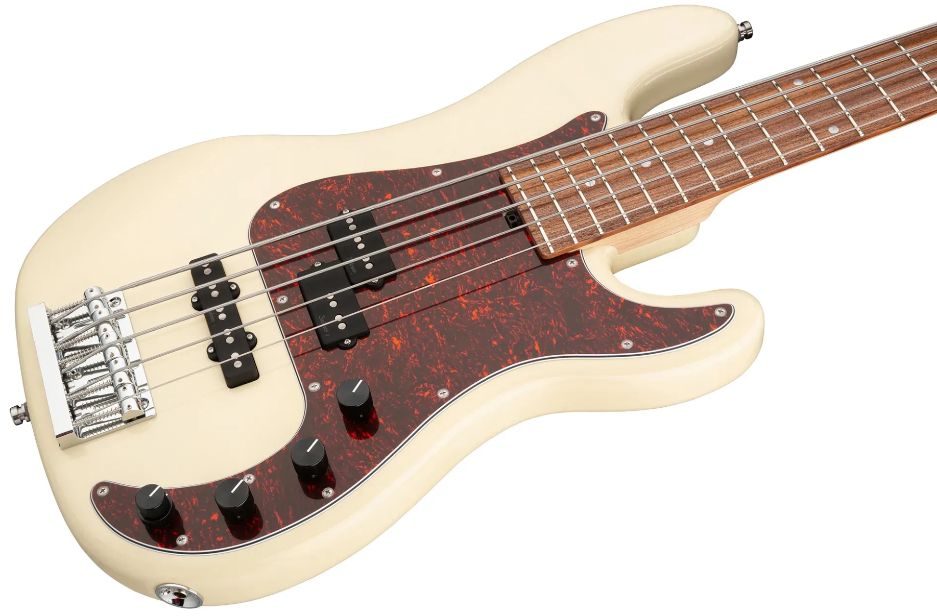 Sadowsky Hybrid Pj Bass 21 Fret Alder 5c Metroline All Active Mor - Solid Olympic White - Solidbody E-bass - Variation 2