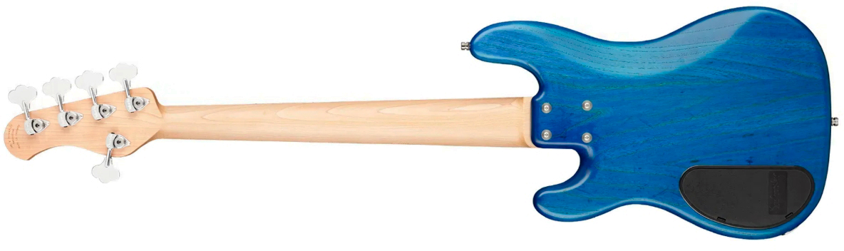 Sadowsky Hybrid Pj Bass 21 Fret Ash 5c Metroline All Active Mn - Ocean Blue Transparent Satin - Solidbody E-bass - Variation 1