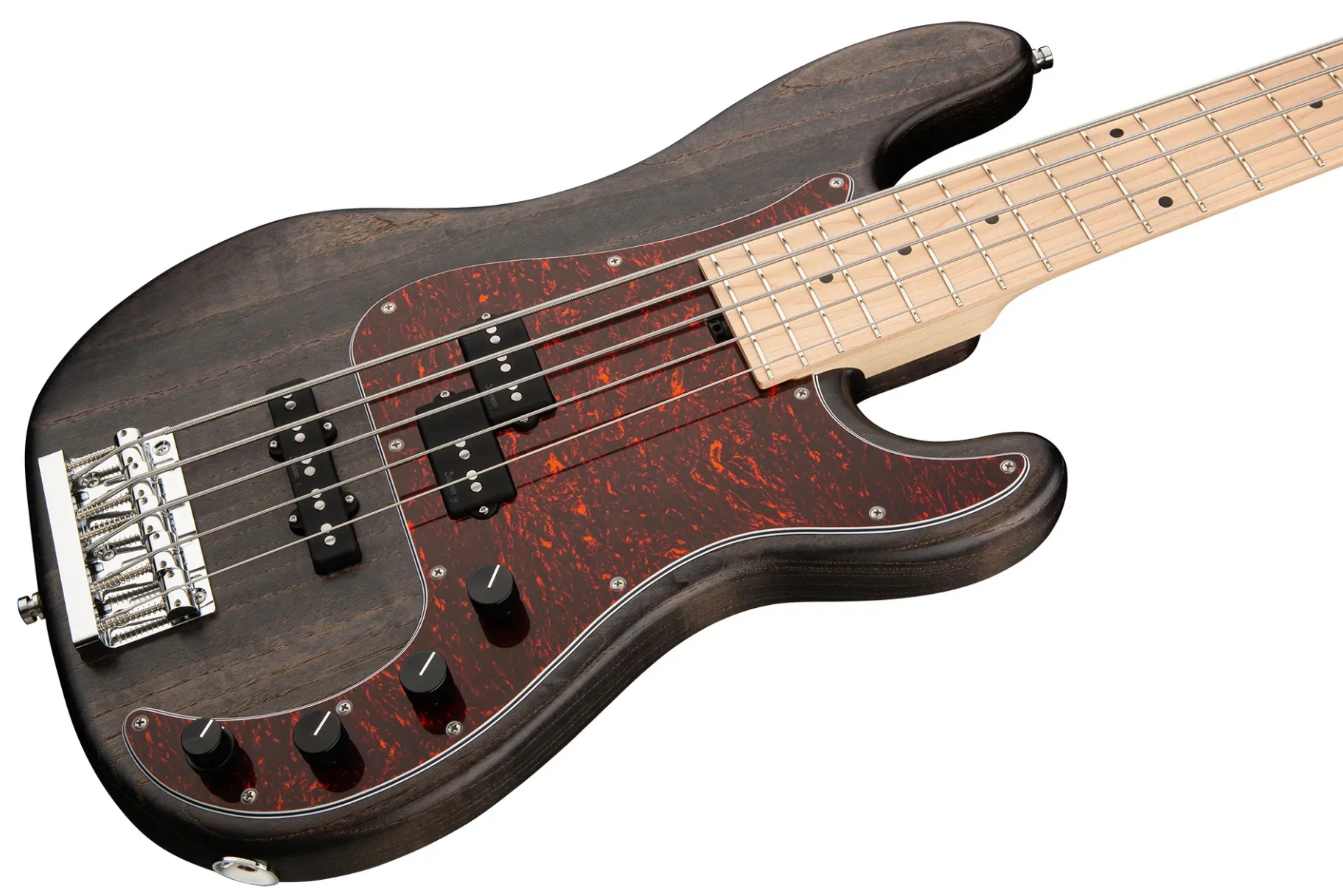 Sadowsky Hybrid Pj Bass 21 Fret Ash 5c Metroline All Active Mn - Nirvana Black Transparent Satin - Solidbody E-bass - Variation 2