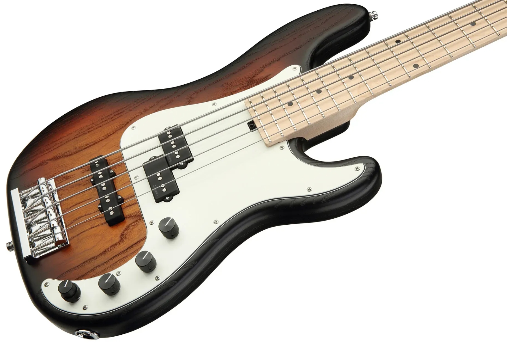 Sadowsky Hybrid Pj Bass 21 Fret Ash 5c Metroline All Active Mn - Almond Sunburst Transparent Satin - Solidbody E-bass - Variation 2