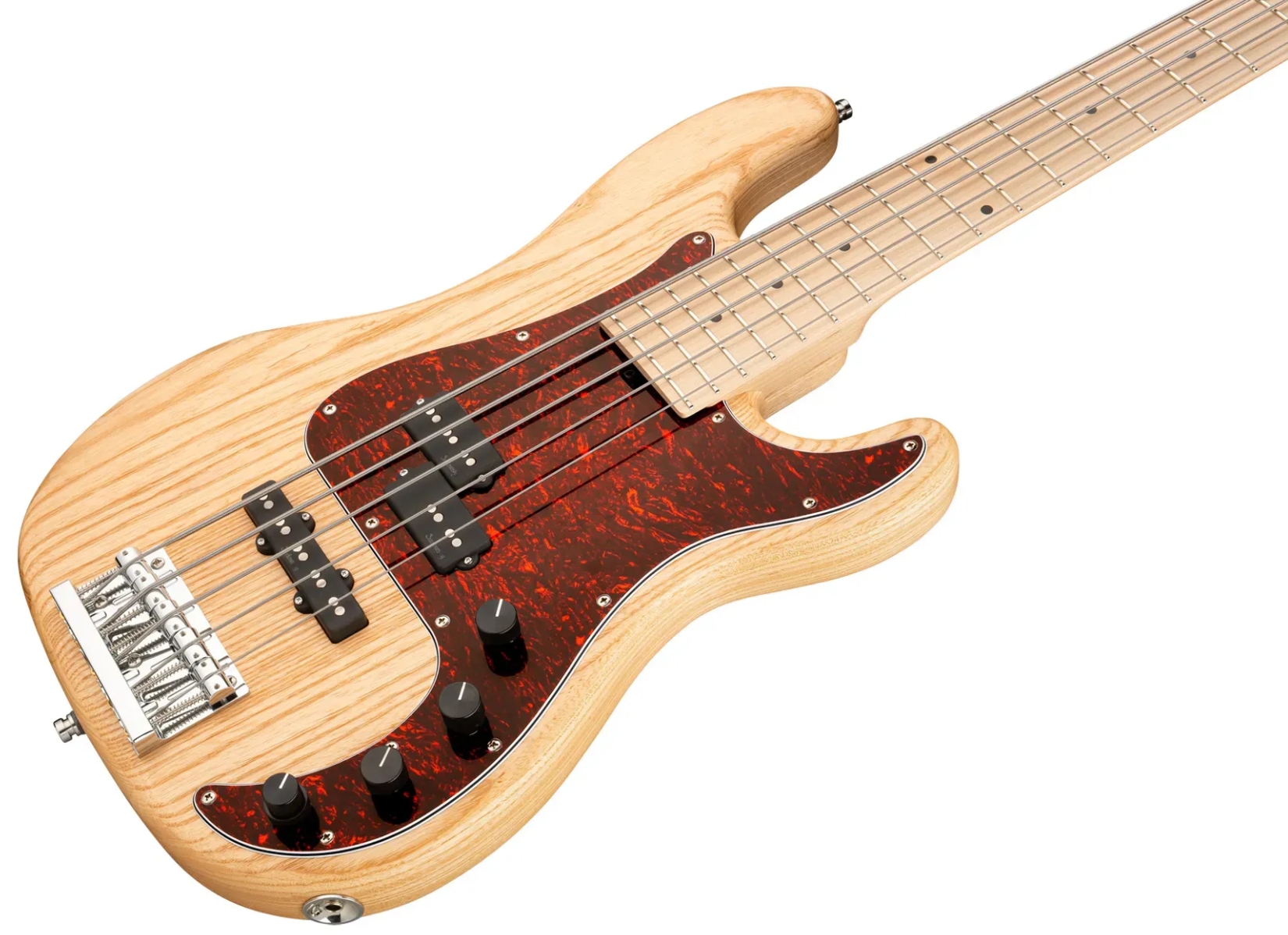 Sadowsky Hybrid Pj Bass 21 Fret Ash 5c Metroline All Active Mn - Natural Transparent Satin - Solidbody E-bass - Variation 2