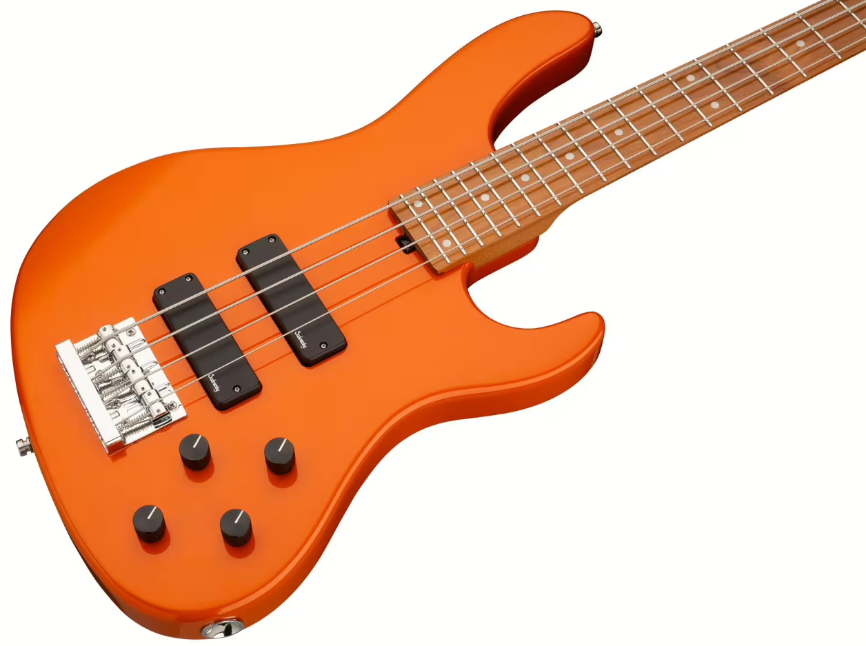 Sadowsky Modern Bass 24-fret 4c Metroexpress Active Mn - Solid Candy Apple Orange Metallic - Solidbody E-bass - Variation 2