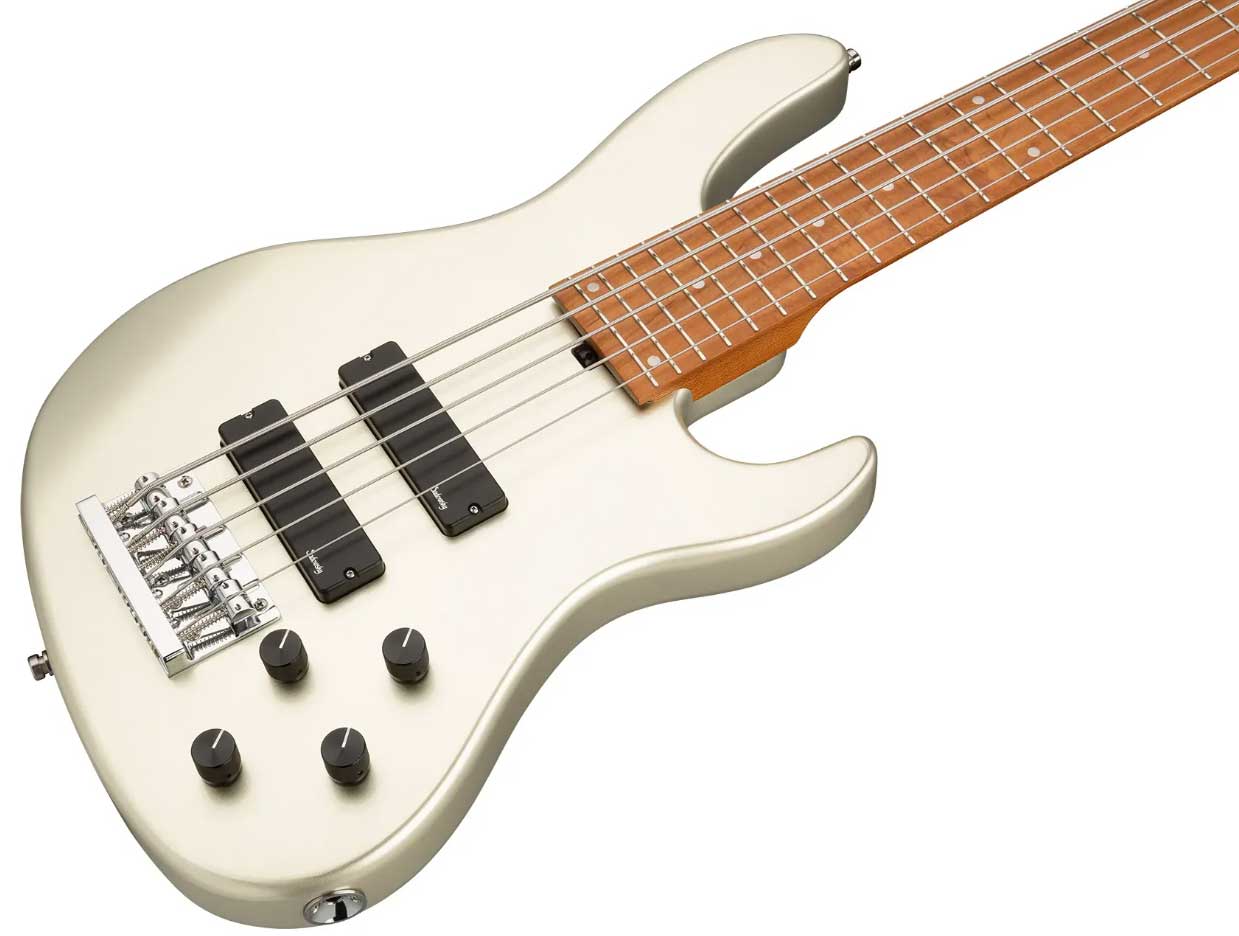 Sadowsky Modern Bass 24-fret 5c Metroexpress Active Mn - Solid Champagne Metallic - Solidbody E-bass - Variation 2