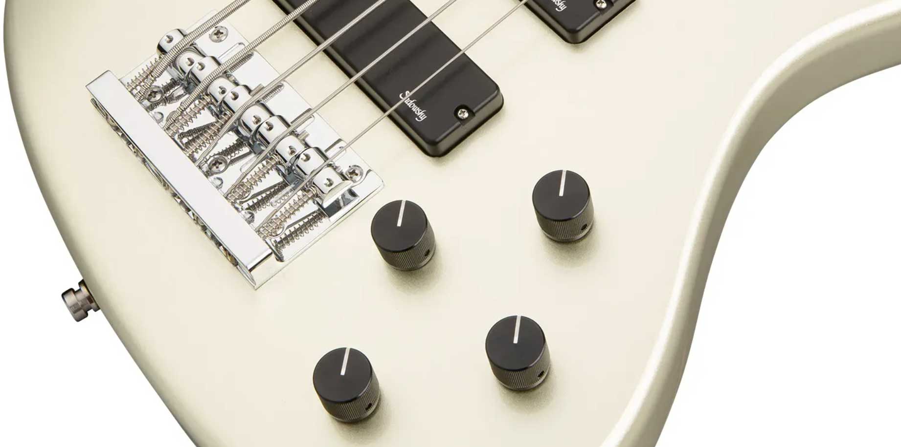 Sadowsky Modern Bass 24-fret 5c Metroexpress Active Mn - Solid Champagne Metallic - Solidbody E-bass - Variation 3