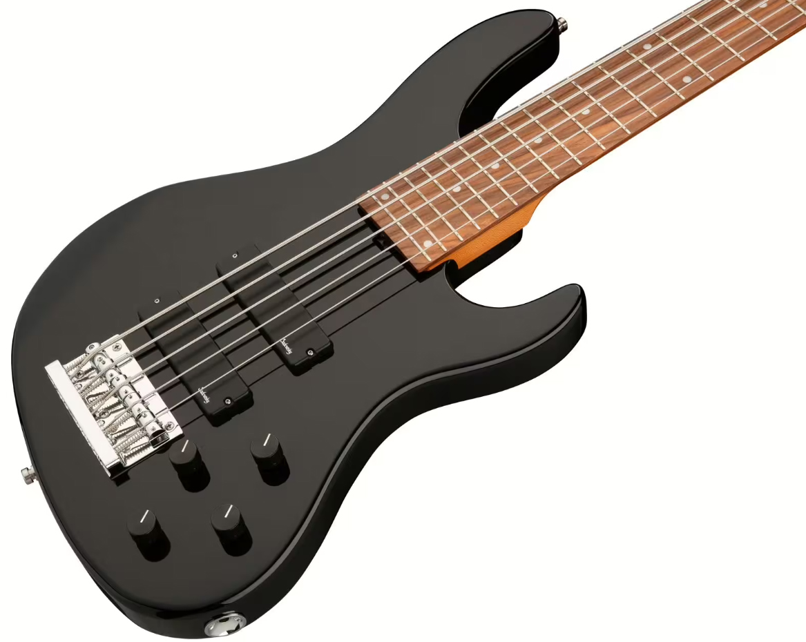 Sadowsky Modern Bass 24-fret 5c Metroexpress Active Mor - Solid Black - Solidbody E-bass - Variation 2